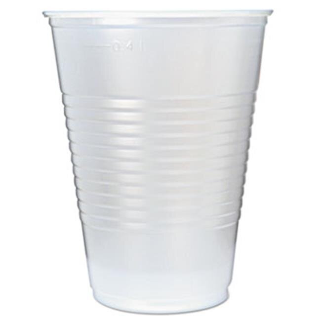 16 oz RK Ribbed Cold Drink Cups, Clear - 50 per Sleeves, 20 Sleeves per Case